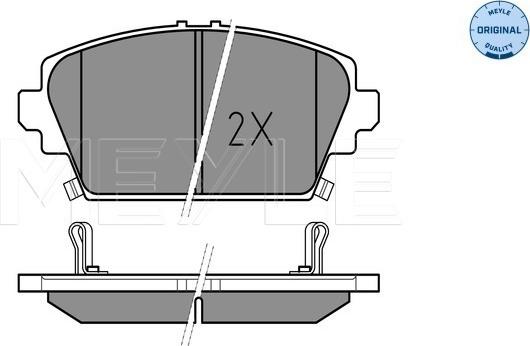 Meyle 025 230 9416/W - Bremžu uzliku kompl., Disku bremzes www.autospares.lv