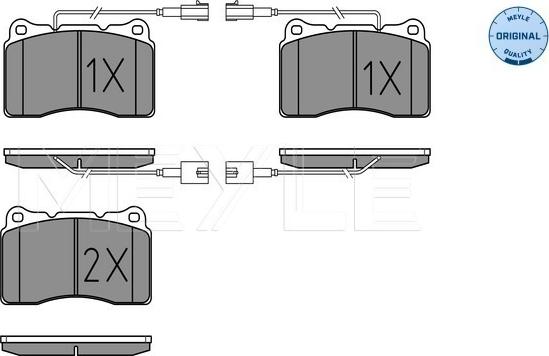 Meyle 025 230 9216/W - Bremžu uzliku kompl., Disku bremzes www.autospares.lv