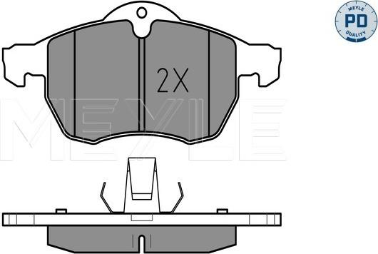 Meyle 025 230 5719/PD - Brake Pad Set, disc brake www.autospares.lv