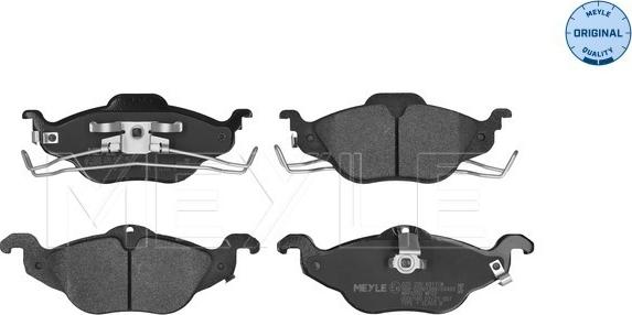 Meyle 025 230 6317/W - Brake Pad Set, disc brake www.autospares.lv