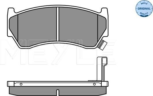 Meyle 025 230 0415/W - Brake Pad Set, disc brake www.autospares.lv