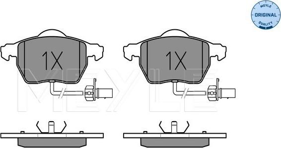 Meyle 025 230 1820/W - Bremžu uzliku kompl., Disku bremzes autospares.lv