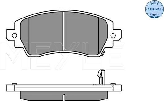 Meyle 025 230 8818/W - Тормозные колодки, дисковые, комплект www.autospares.lv