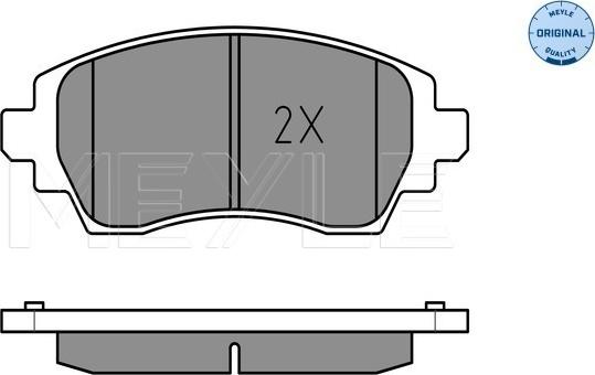 Meyle 025 230 8818/W - Тормозные колодки, дисковые, комплект www.autospares.lv