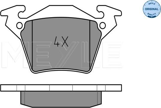 Meyle 025 230 2017 - Bremžu uzliku kompl., Disku bremzes www.autospares.lv