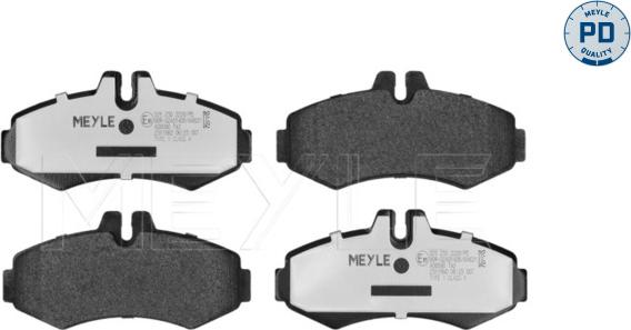 Meyle 025 230 2220/PD - Bremžu uzliku kompl., Disku bremzes www.autospares.lv