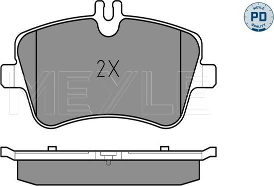 Meyle 025 231 4419/PD - Bremžu uzliku kompl., Disku bremzes autospares.lv