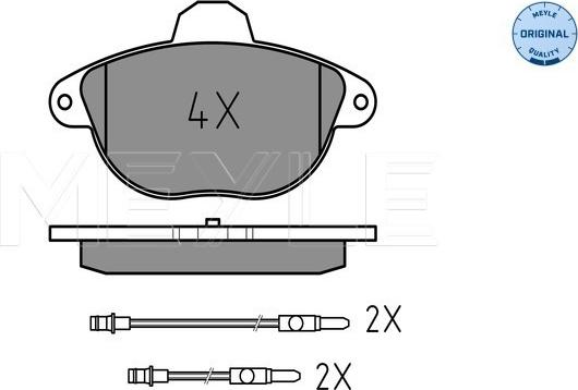 Meyle 025 231 4617/W - Bremžu uzliku kompl., Disku bremzes www.autospares.lv