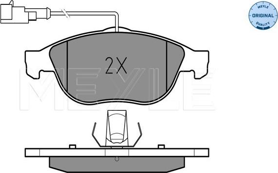 Meyle 025 231 4119/W - Bremžu uzliku kompl., Disku bremzes autospares.lv