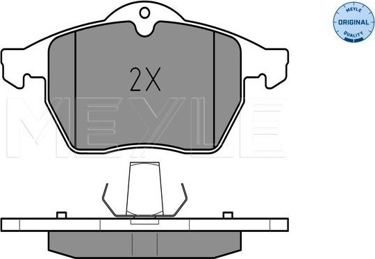 Meyle 025 231 1619/W - Bremžu uzliku kompl., Disku bremzes www.autospares.lv