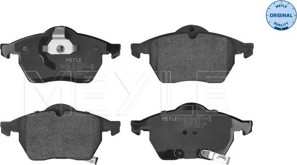 Meyle 025 231 1619/W - Brake Pad Set, disc brake www.autospares.lv