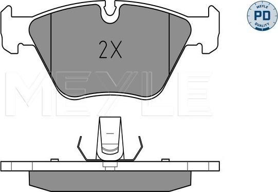 Meyle 025 231 8320/PD - Brake Pad Set, disc brake www.autospares.lv