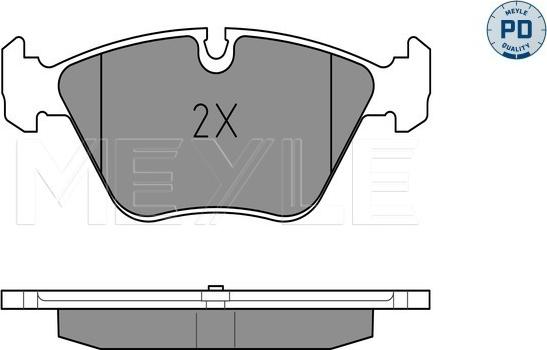 Meyle 025 231 8320/PD - Brake Pad Set, disc brake www.autospares.lv