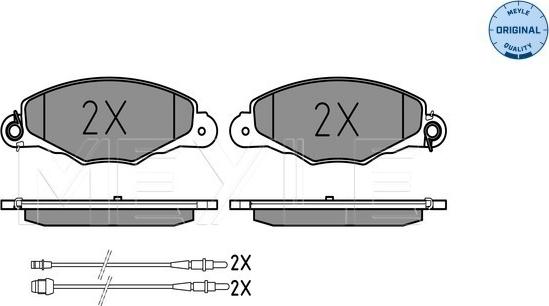 Meyle 025 231 3518/W - Тормозные колодки, дисковые, комплект www.autospares.lv