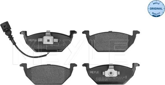 Meyle 025 231 3119/W - Brake Pad Set, disc brake www.autospares.lv