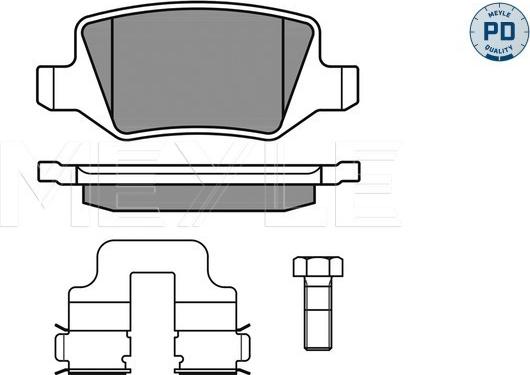 Meyle 025 231 3814/PD - Bremžu uzliku kompl., Disku bremzes autospares.lv