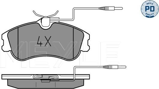 Meyle 025 231 2419/PD - Bremžu uzliku kompl., Disku bremzes www.autospares.lv