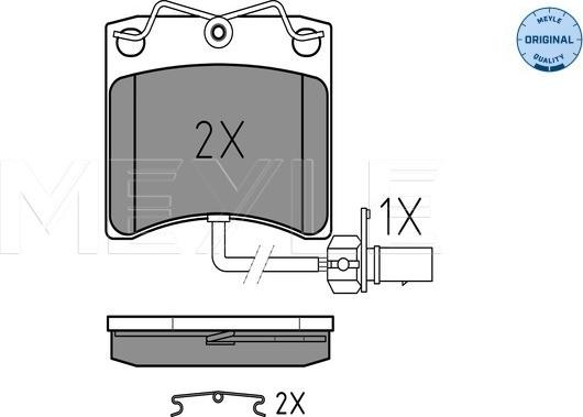 Meyle 025 231 7618/W - Bremžu uzliku kompl., Disku bremzes www.autospares.lv