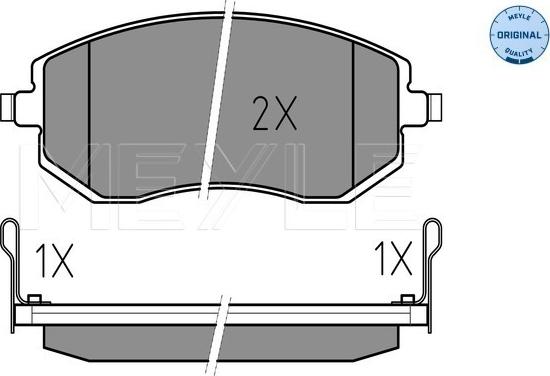 Meyle 025 238 6517/W - Bremžu uzliku kompl., Disku bremzes www.autospares.lv