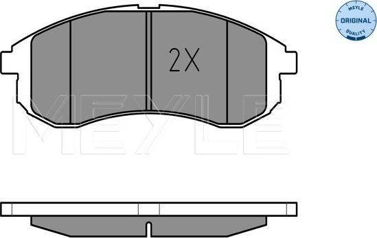 Meyle 025 238 7914/W - Bremžu uzliku kompl., Disku bremzes autospares.lv