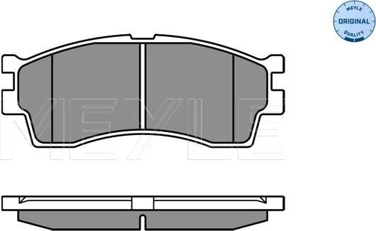 Meyle 025 238 7316/W - Тормозные колодки, дисковые, комплект www.autospares.lv