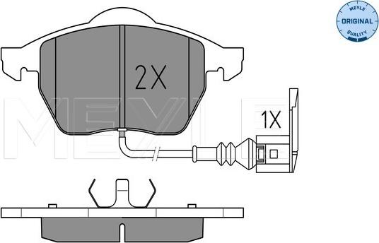 Meyle 025 233 9219/W - Bremžu uzliku kompl., Disku bremzes autospares.lv