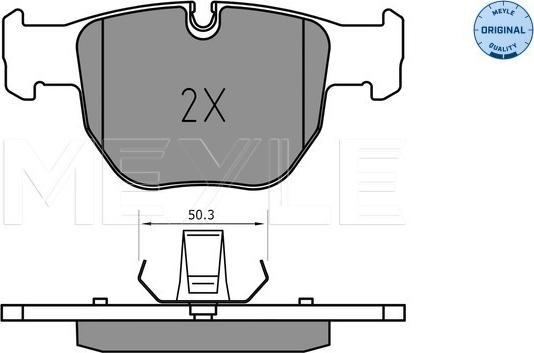 Meyle 025 233 9719 - Brake Pad Set, disc brake www.autospares.lv