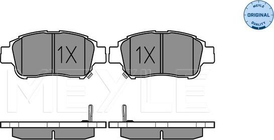 Meyle 025 233 4816/W - Brake Pad Set, disc brake www.autospares.lv