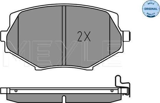 Meyle 025 233 5414 - Bremžu uzliku kompl., Disku bremzes www.autospares.lv