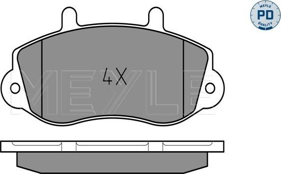 Meyle 025 233 0218/PD - Bremžu uzliku kompl., Disku bremzes www.autospares.lv