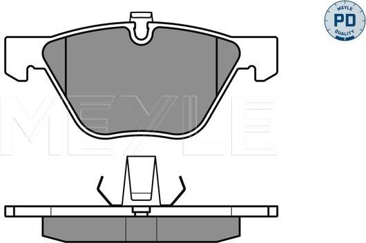 Meyle 025 233 1320/PD - Bremžu uzliku kompl., Disku bremzes autospares.lv