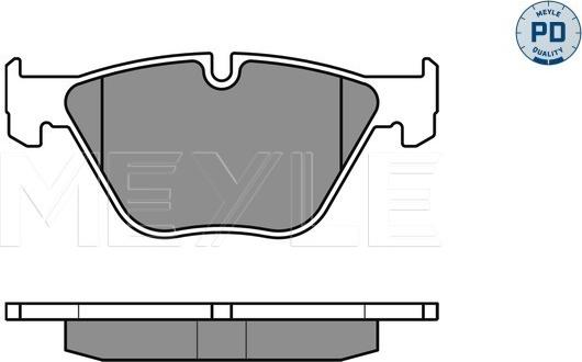 Meyle 025 233 1320/PD - Bremžu uzliku kompl., Disku bremzes autospares.lv