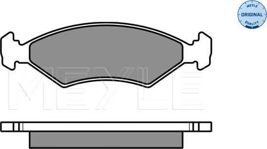 Meyle 025 233 8418/W - Bremžu uzliku kompl., Disku bremzes autospares.lv