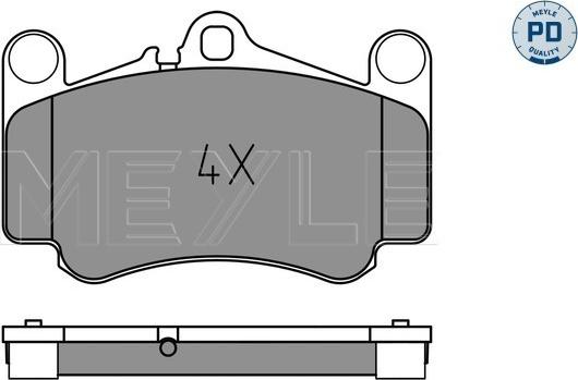 Meyle 025 233 3017/PD - Bremžu uzliku kompl., Disku bremzes www.autospares.lv