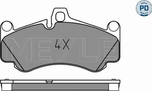 Meyle 025 233 2917/PD - Bremžu uzliku kompl., Disku bremzes www.autospares.lv