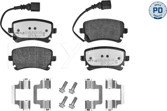 Meyle 025 233 2617-1/PD - Brake Pad Set, disc brake www.autospares.lv