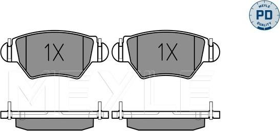 Meyle 025 232 5817/PD - Bremžu uzliku kompl., Disku bremzes www.autospares.lv