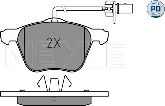 Meyle 025 232 6920/PD - Bremžu uzliku kompl., Disku bremzes autospares.lv