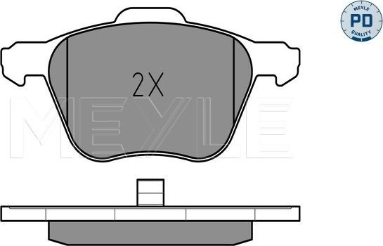 Meyle 025 232 6920/PD - Bremžu uzliku kompl., Disku bremzes autospares.lv