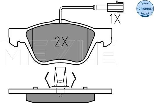 Meyle 025 232 8919/W - Bremžu uzliku kompl., Disku bremzes autospares.lv