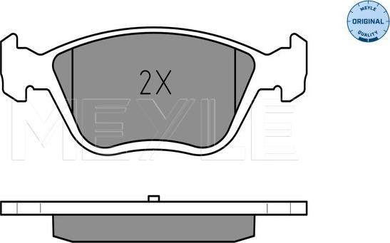 Meyle 025 232 8919/W - Brake Pad Set, disc brake www.autospares.lv