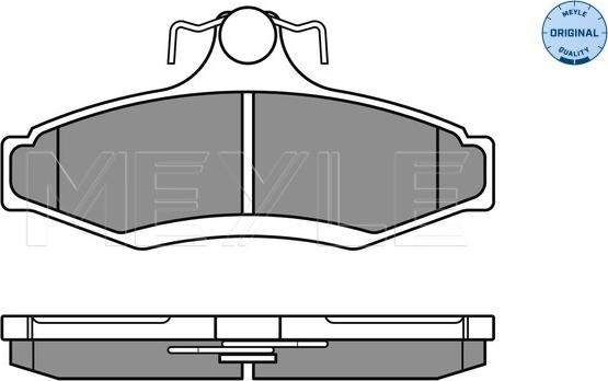 Meyle 025 232 3714 - Тормозные колодки, дисковые, комплект www.autospares.lv