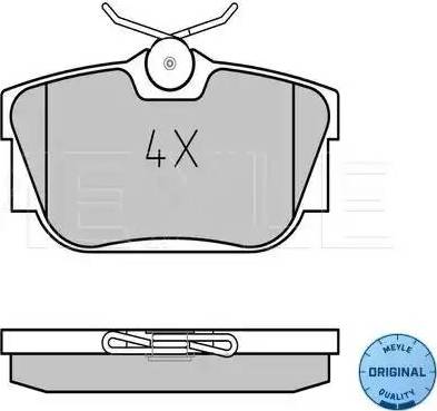 Meyle 025 232 2416/N - Brake Pad Set, disc brake www.autospares.lv