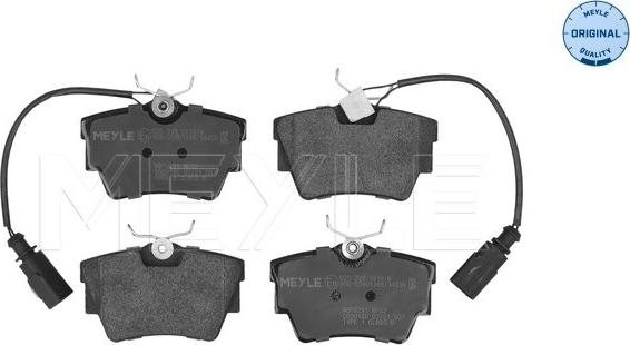 Meyle 025 232 2416/W - Brake Pad Set, disc brake www.autospares.lv