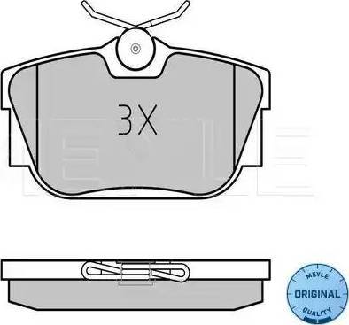 Meyle 025 232 2417/W - Brake Pad Set, disc brake www.autospares.lv