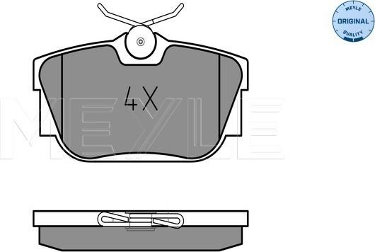 Meyle 025 232 2417 - Brake Pad Set, disc brake www.autospares.lv