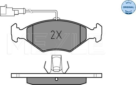 Meyle 025 232 2018/W - Тормозные колодки, дисковые, комплект www.autospares.lv