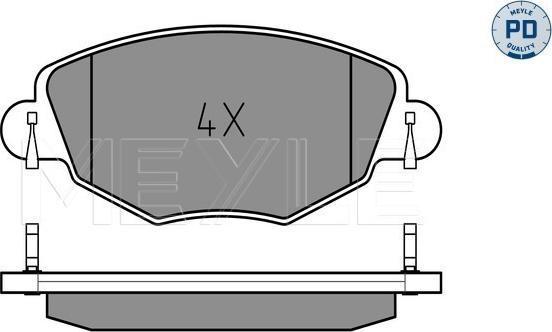 Meyle 025 232 7918/PD - Bremžu uzliku kompl., Disku bremzes autospares.lv