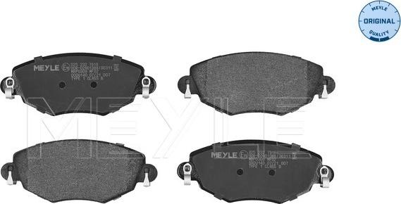 Meyle 025 232 7918 - Brake Pad Set, disc brake www.autospares.lv