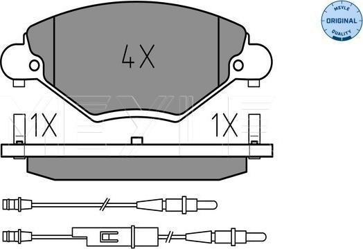 Meyle 025 232 7717/W - Bremžu uzliku kompl., Disku bremzes www.autospares.lv